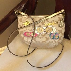 Coach Crossbody Bag with Purple Lining